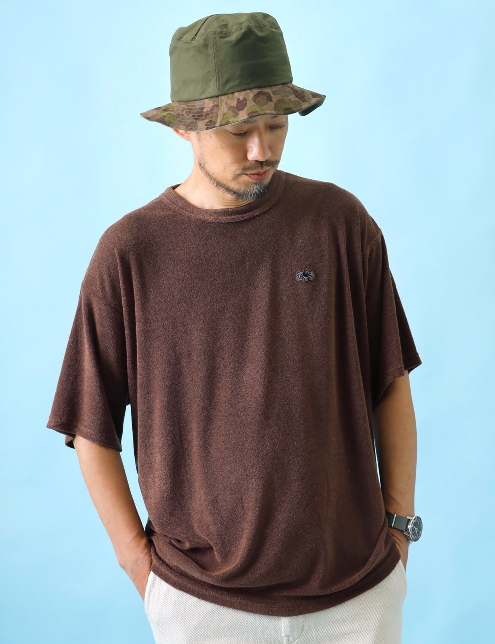 1PIU1UGUALE3 RELAX｜FRUIT OF THE LOOM コラボ パイルリラックスTシャツ
