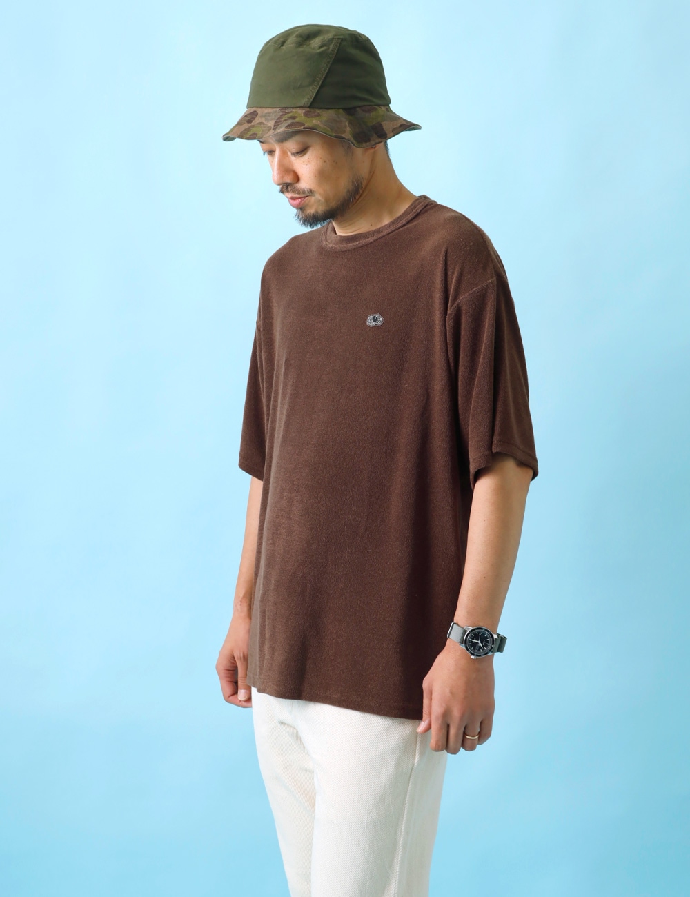 1PIU1UGUALE3 RELAX｜FRUIT OF THE LOOM コラボ パイルリラックスTシャツ