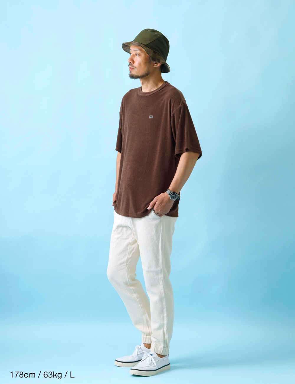 1PIU1UGUALE3 RELAX｜FRUIT OF THE LOOM コラボ パイルリラックスTシャツ