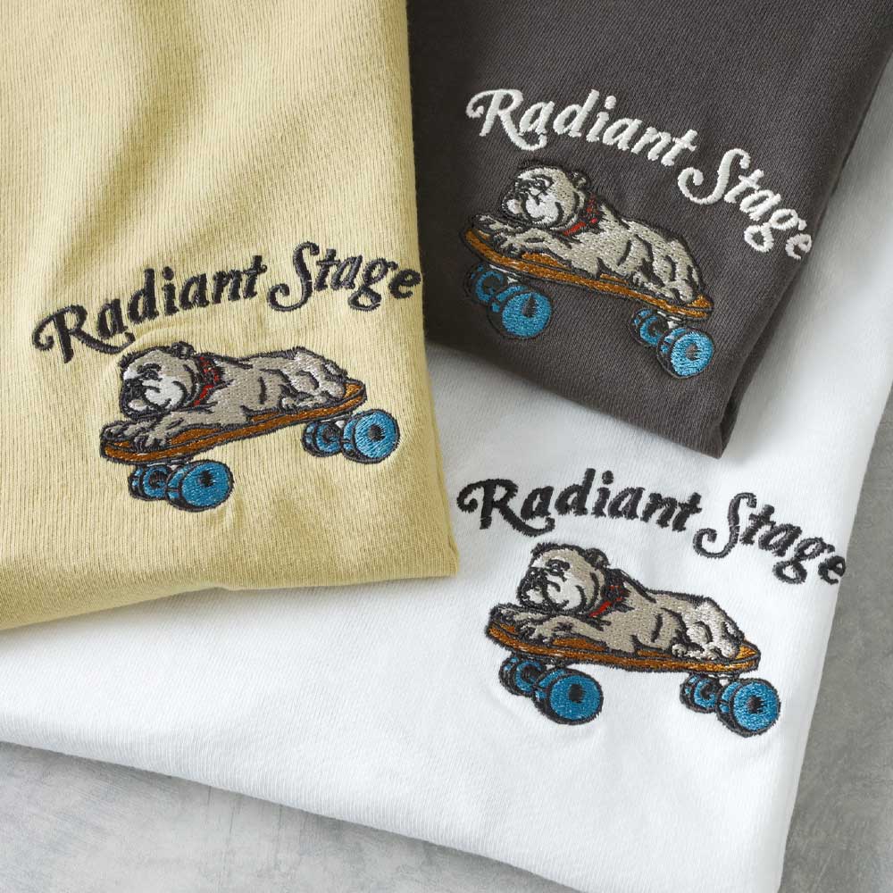 【HEATH 】EMBROIDERY SKATE BULL T-SHIRT刺繍スケートブルTシャツ
