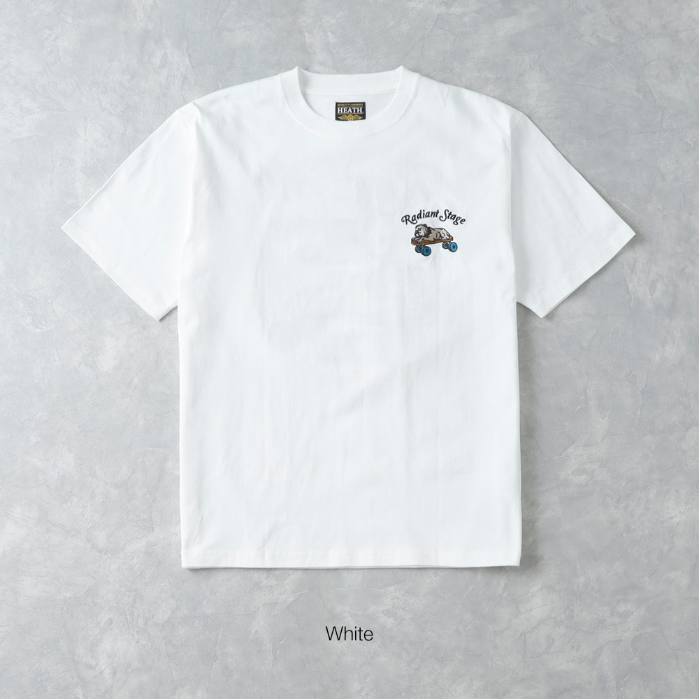【HEATH 】EMBROIDERY SKATE BULL T-SHIRT刺繍スケートブルTシャツ