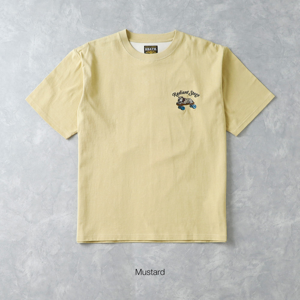 【HEATH 】EMBROIDERY SKATE BULL T-SHIRT刺繍スケートブルTシャツ