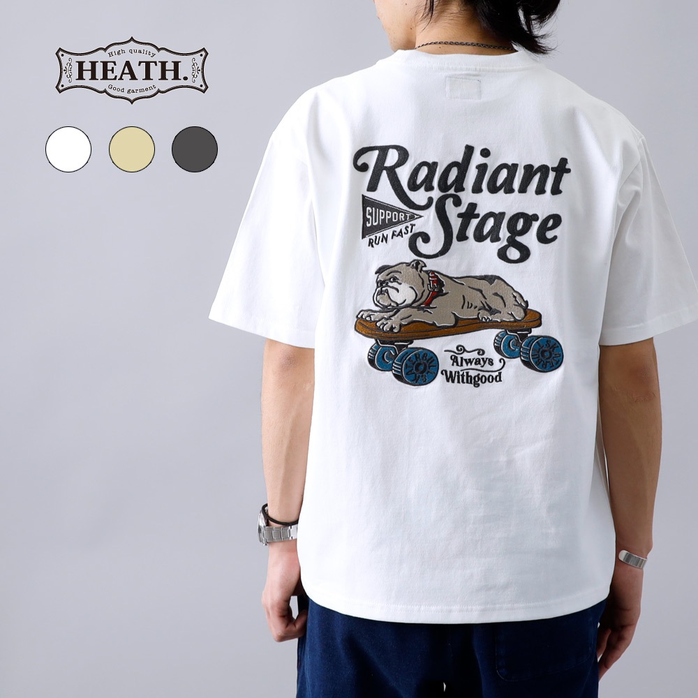 butcherproducts ATHLETIC TEE【タグ付】 HEATH】EMBROIDERY TIBETAN TIGER TEE刺繍 Tシャツ 