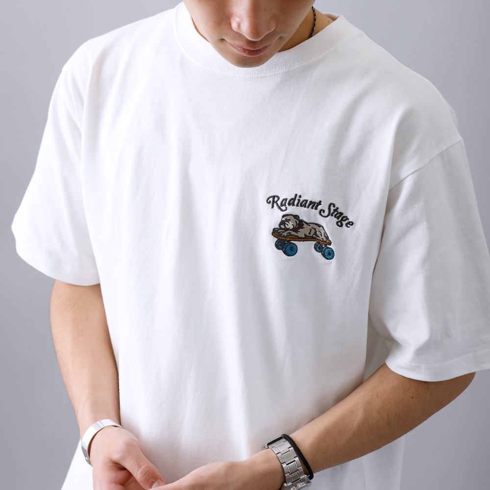 ★日本未入荷*SCOTCH&SODA*新作*COLD DYE 刺繍Tシャツ/ARMY★ ☆日本未入荷*SCOTCH&SODA*新作*COLD DYE 刺繍Tシャツ/ARMY
