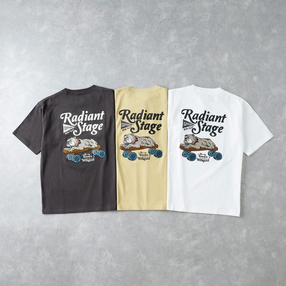 【HEATH 】EMBROIDERY SKATE BULL T-SHIRT刺繍スケートブルTシャツ