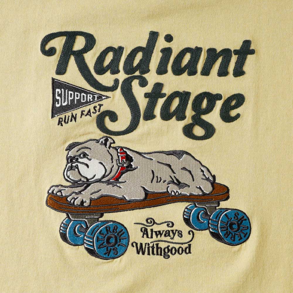 【HEATH 】EMBROIDERY SKATE BULL T-SHIRT刺繍スケートブルTシャツ