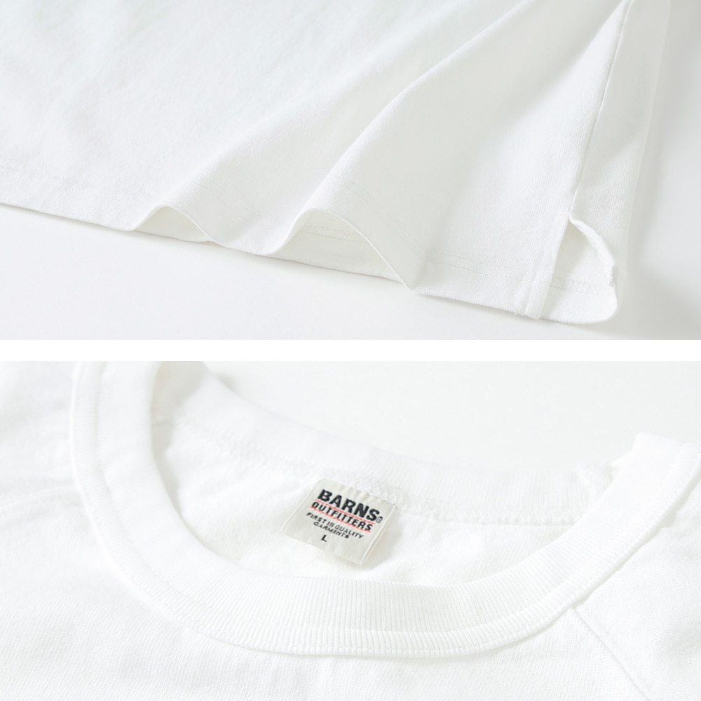 【BARNS OUTFITTERS】RAGLAN SLEEVE T-SHIRT ラグランヘヴィTシャツ