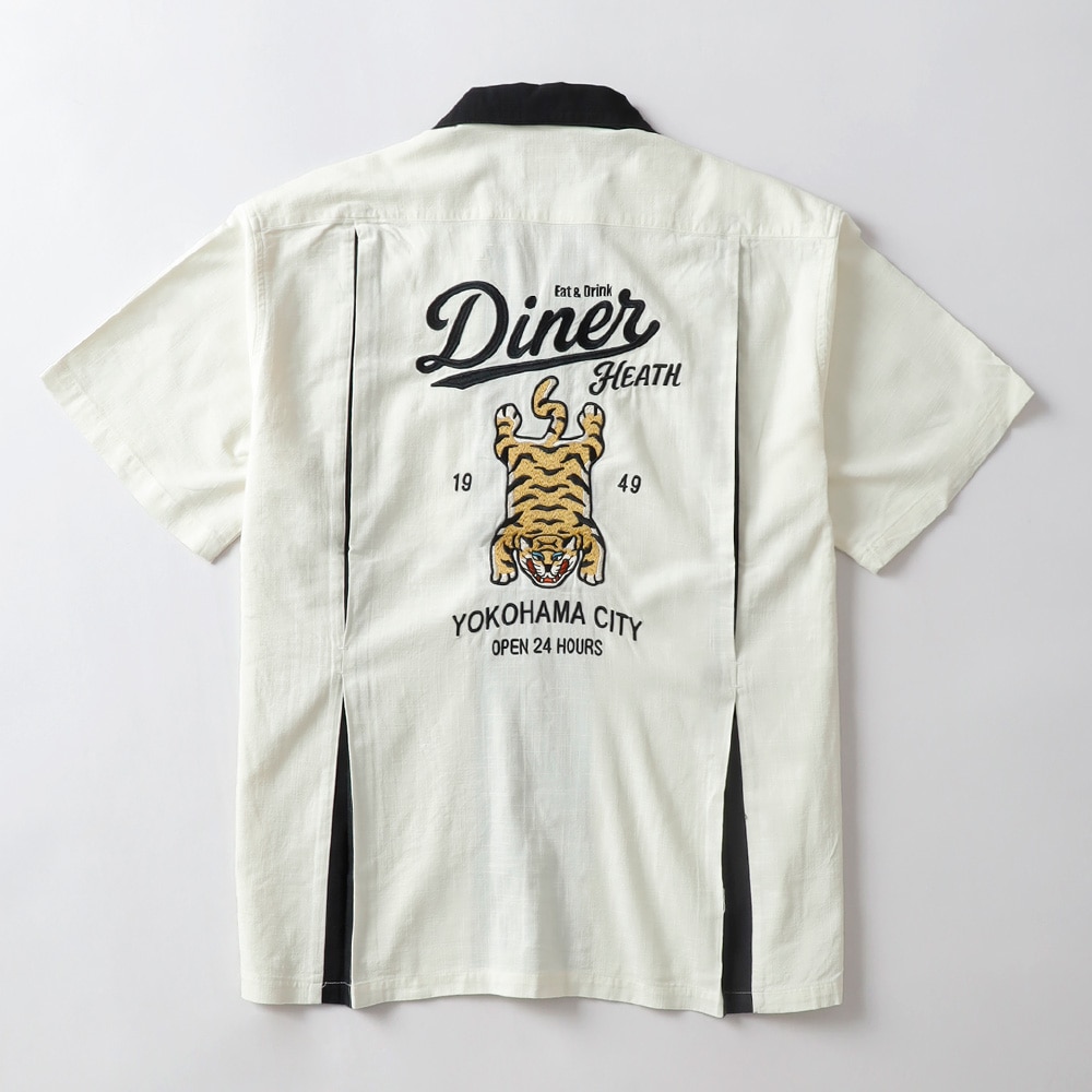 HEATH（ヒース）Diner刺繍 オープンカラーシャツ