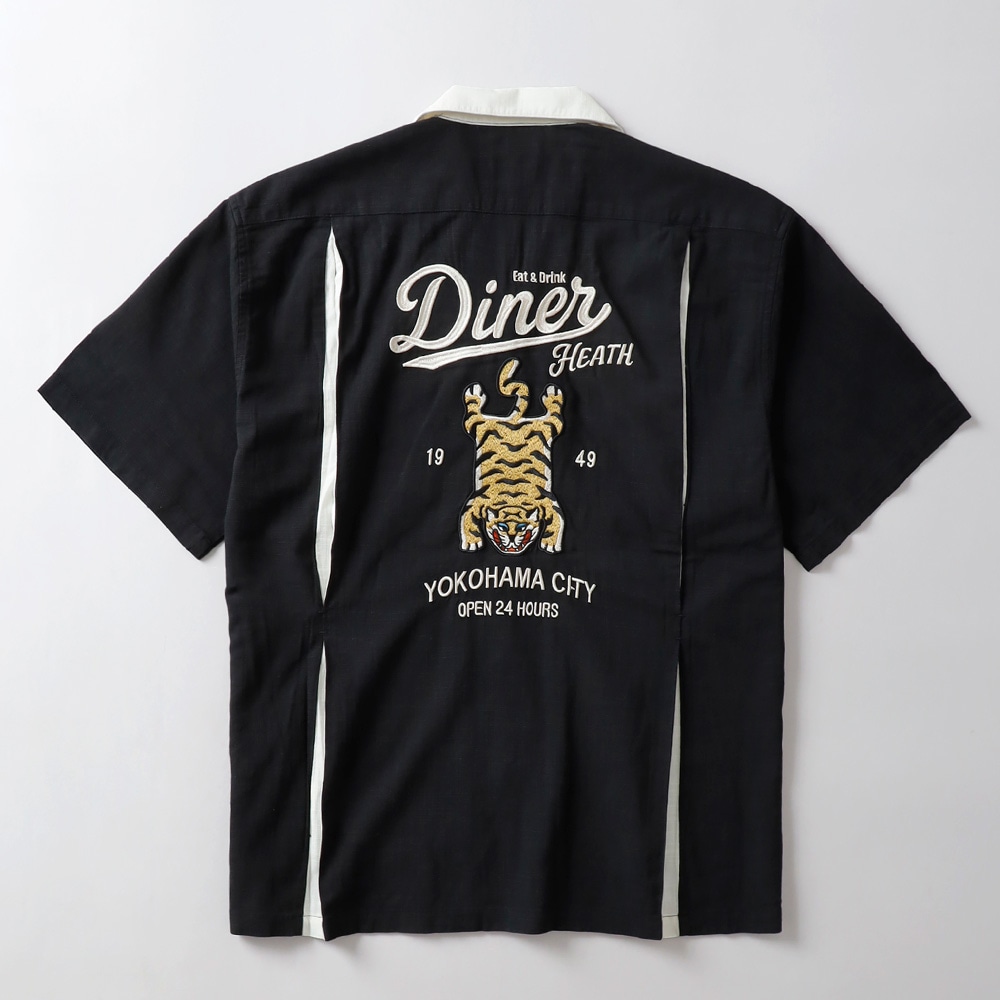 HEATH（ヒース）Diner刺繍 オープンカラーシャツ