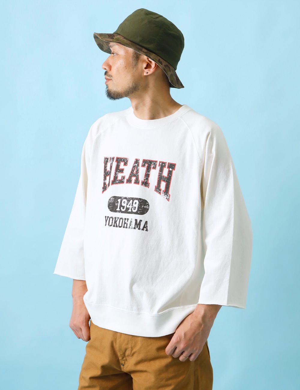 HEATH×SCREEN STARS|3/4 RAGLAN SLEEVE TEE