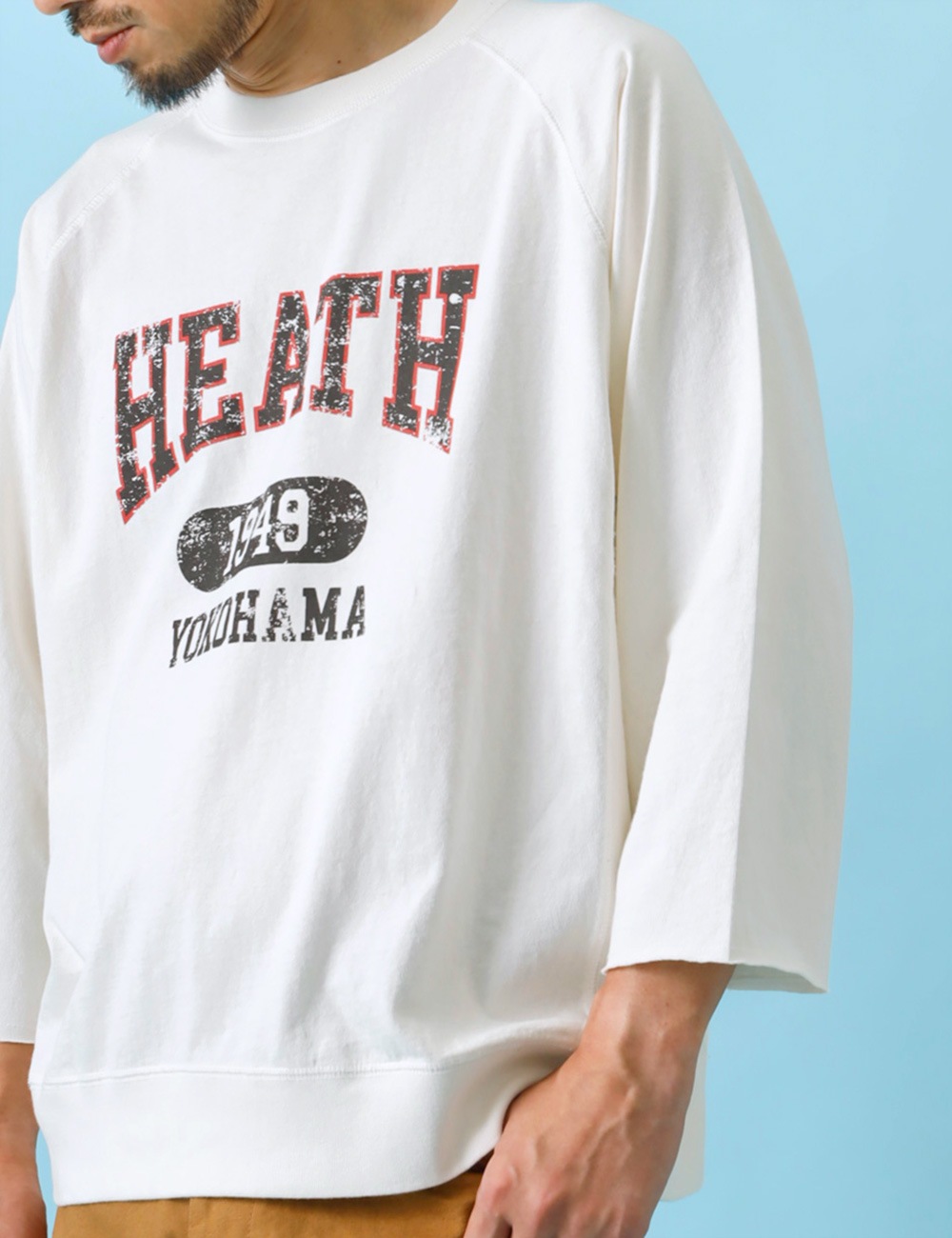 HEATH×SCREEN STARS|3/4 RAGLAN SLEEVE TEE