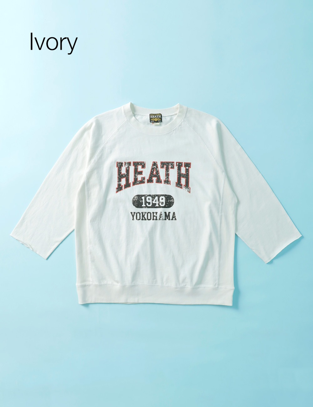HEATH×SCREEN STARS|3/4 RAGLAN SLEEVE TEE