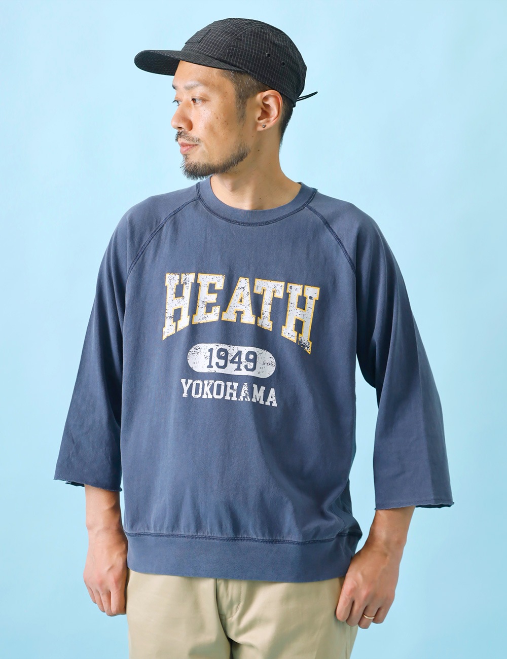 HEATH×SCREEN STARS|3/4 RAGLAN SLEEVE TEE