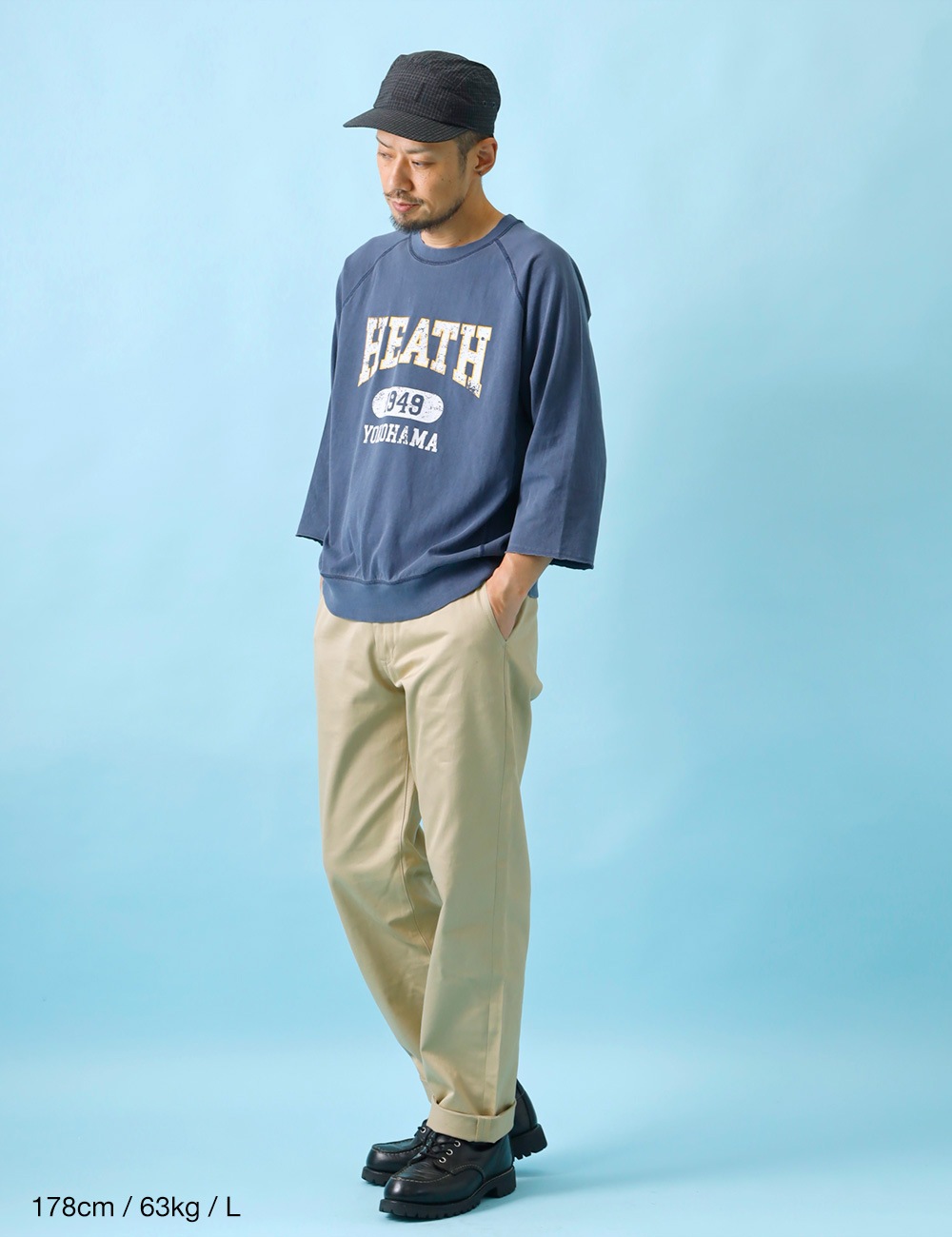 HEATH×SCREEN STARS|3/4 RAGLAN SLEEVE TEE