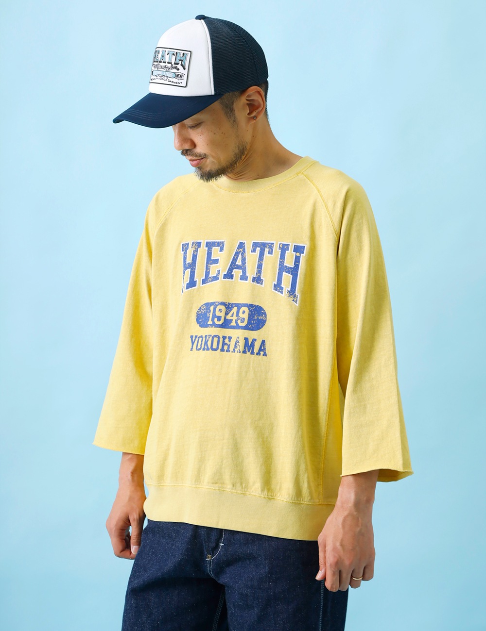 HEATH×SCREEN STARS|3/4 RAGLAN SLEEVE TEE