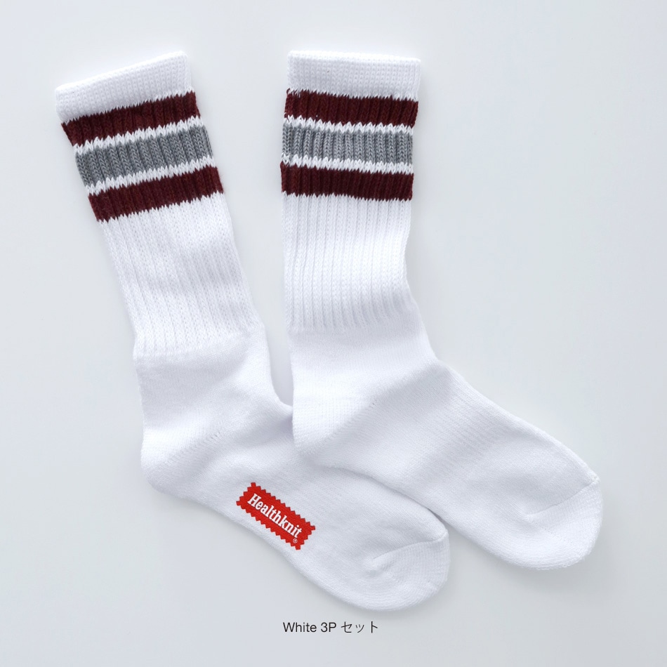 【HEALTHKNIT】3P SET CREW SOX