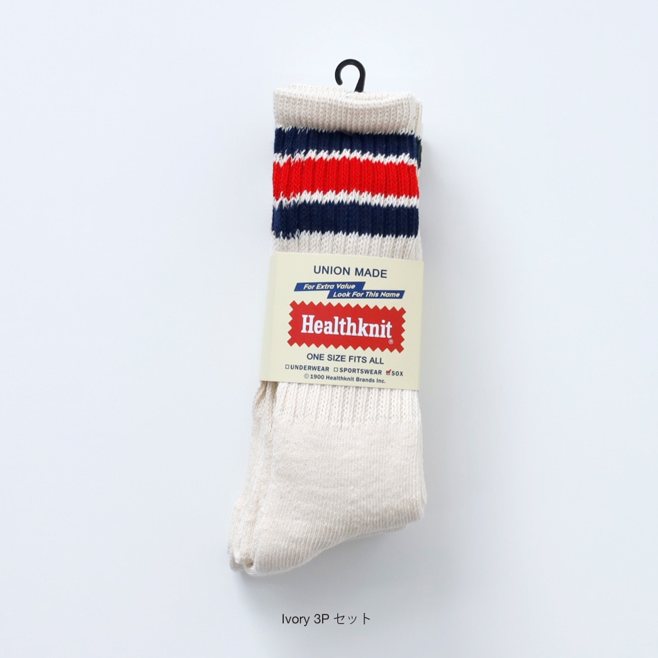 【HEALTHKNIT】3P SET CREW SOX