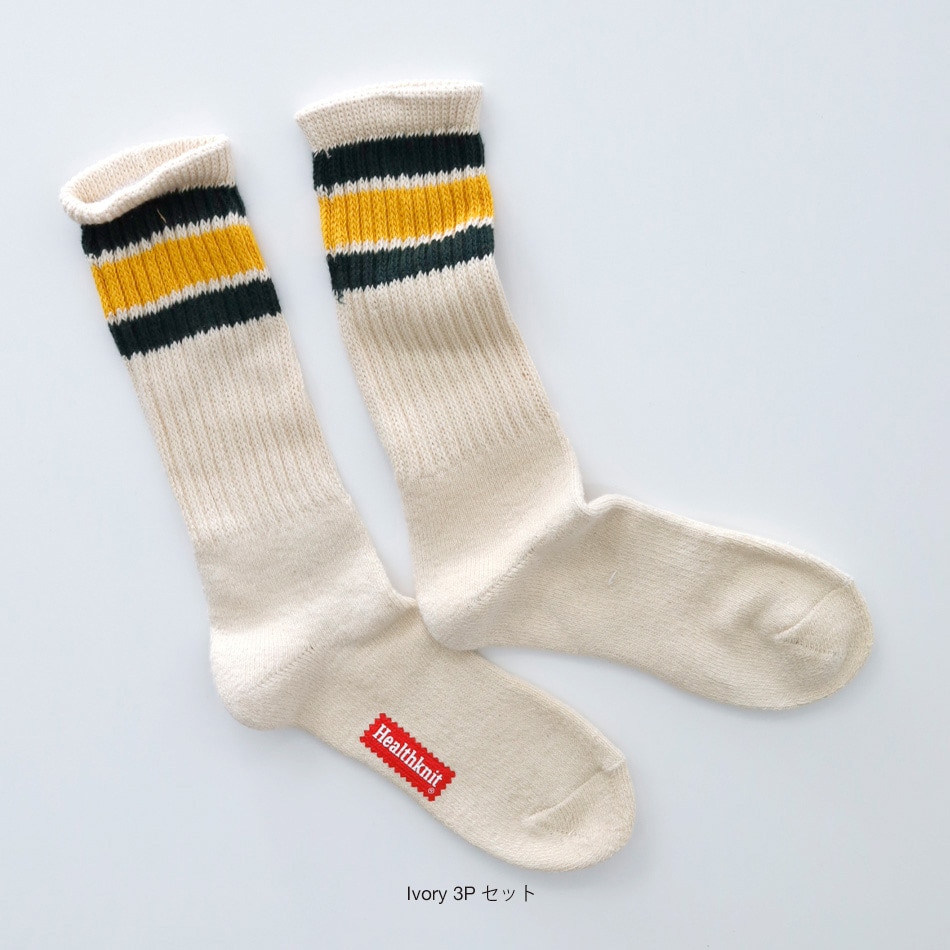 【HEALTHKNIT】3P SET CREW SOX