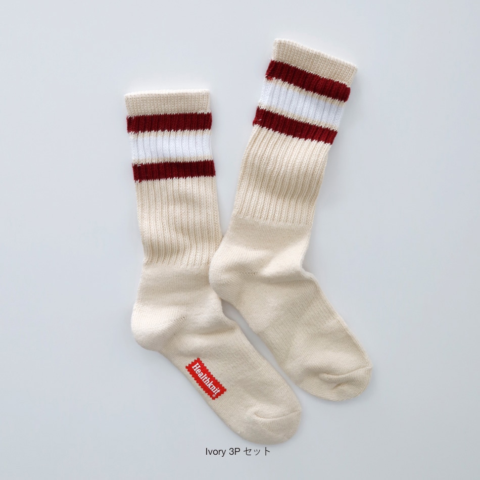 【HEALTHKNIT】3P SET CREW SOX