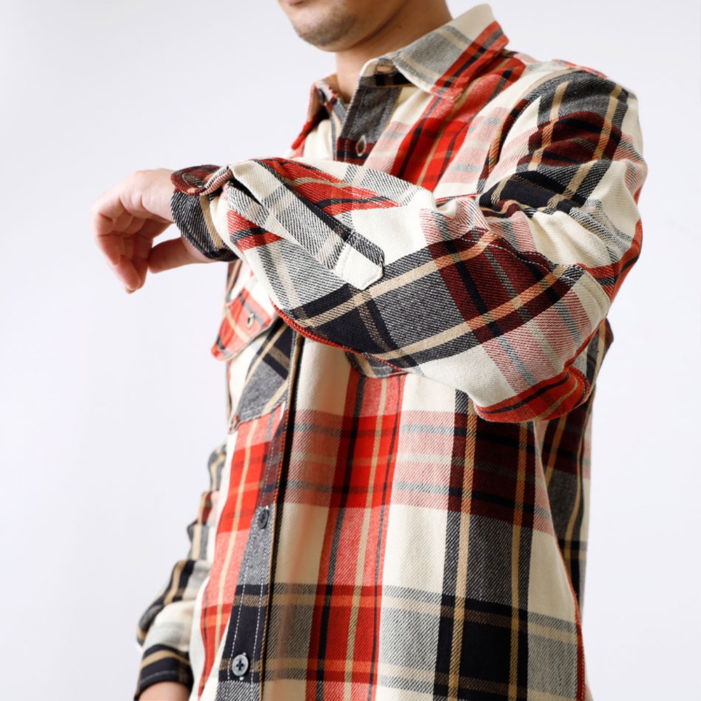 BLUEPORT】Seaman's HEAVY NEL SHIRT<br>シーマンズ へビー