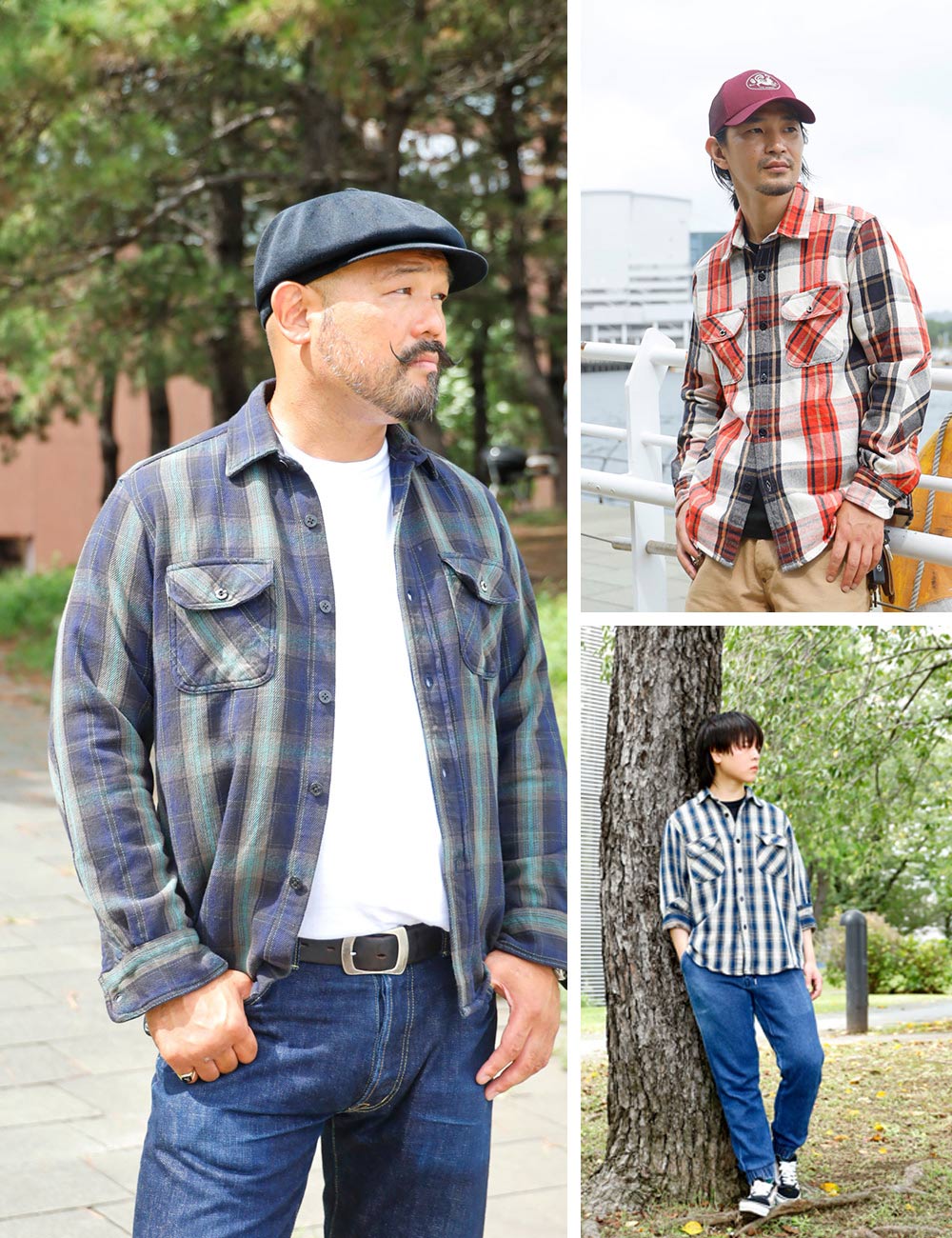 【全16色展開】BLUE PORT｜Heavy Flannel Shirt 