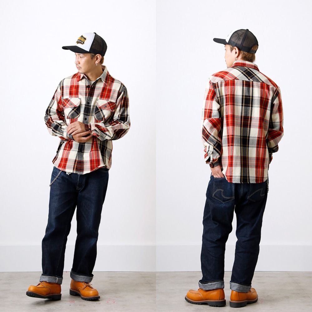 【ネル】ページ BLUEPORT】Seaman's HEAVY NEL SHIRT<br>シーマンズ へビー