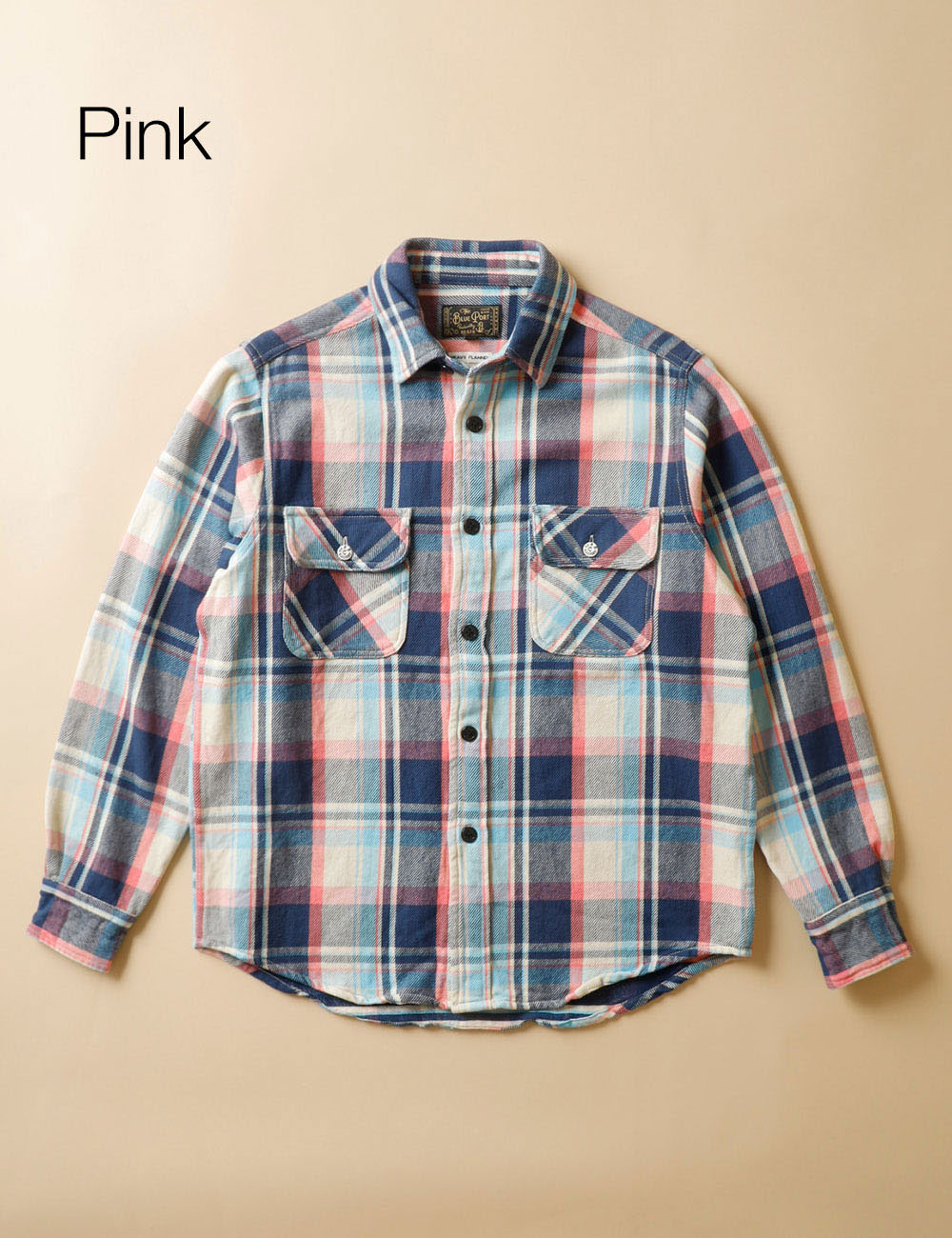 【全16色展開】BLUE PORT｜Heavy Flannel Shirt 