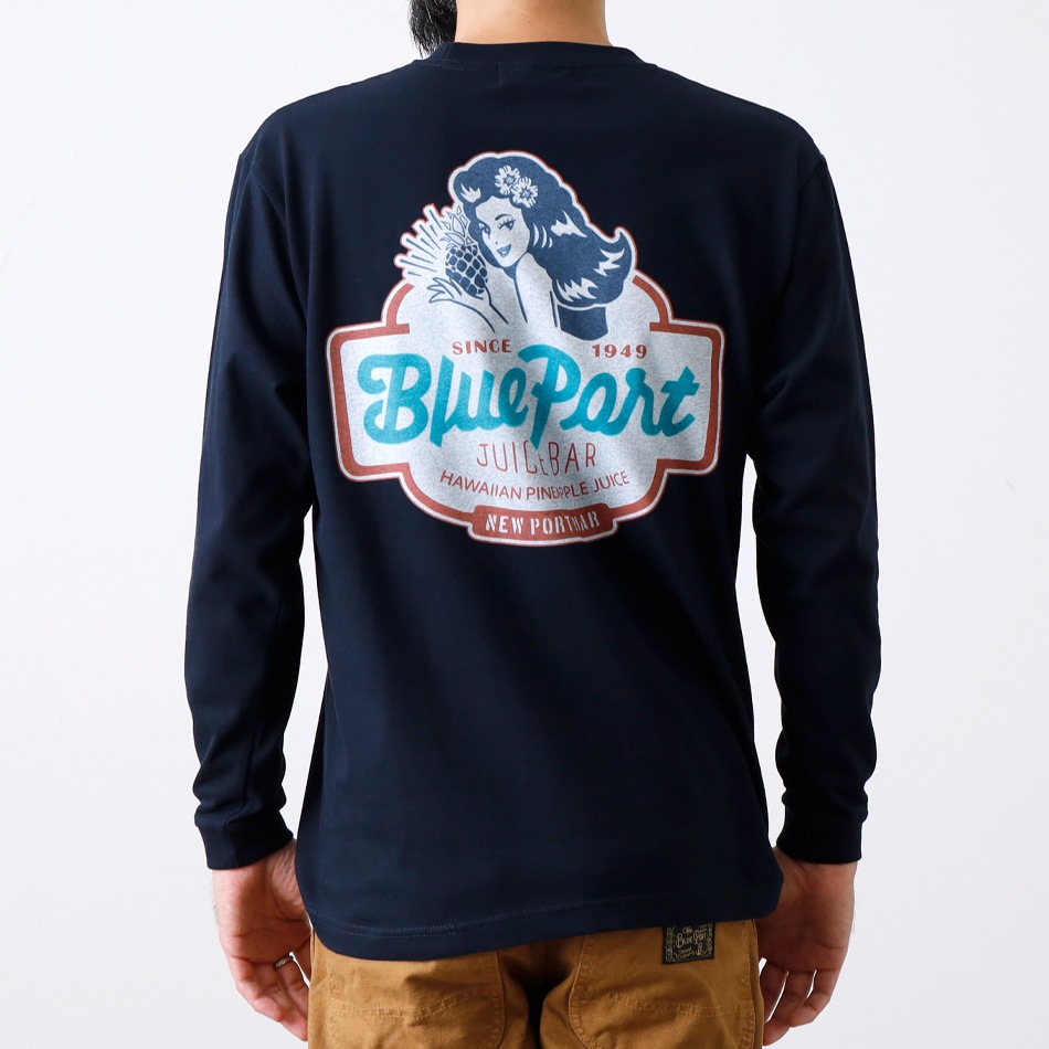 【BLUE PORT】BLUE PORT JUICE BAR HEAVY WEIGHT L/S