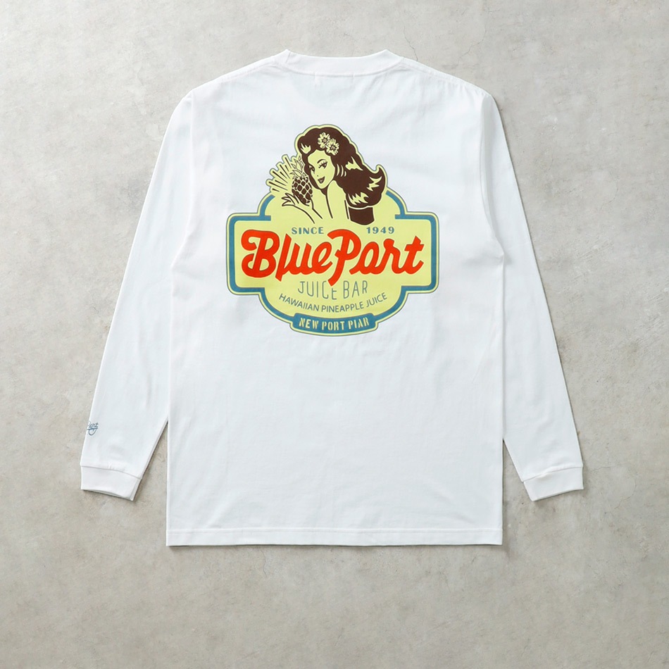 【BLUE PORT】BLUE PORT JUICE BAR HEAVY WEIGHT L/S