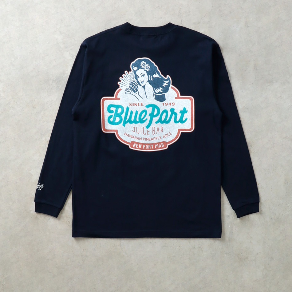 【BLUE PORT】BLUE PORT JUICE BAR HEAVY WEIGHT L/S