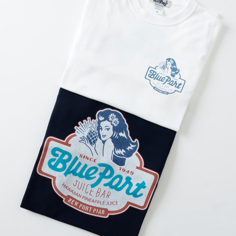 【BLUE PORT】BLUE PORT JUICE BAR HEAVY WEIGHT L/S