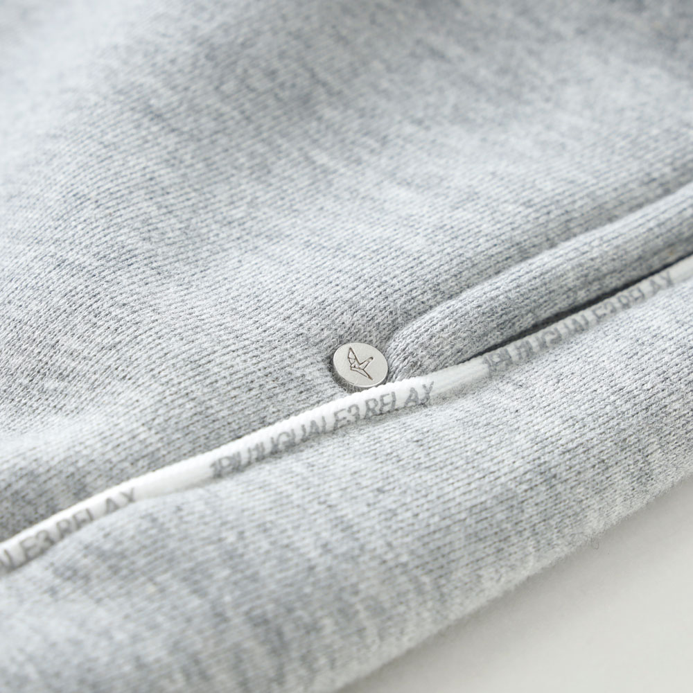 1PIU1UGUALE3 RELAX(ウノピゥウノウグァーレトレ リラックス)パイピングロゴ ワイドスピンドルジョガーパンツ