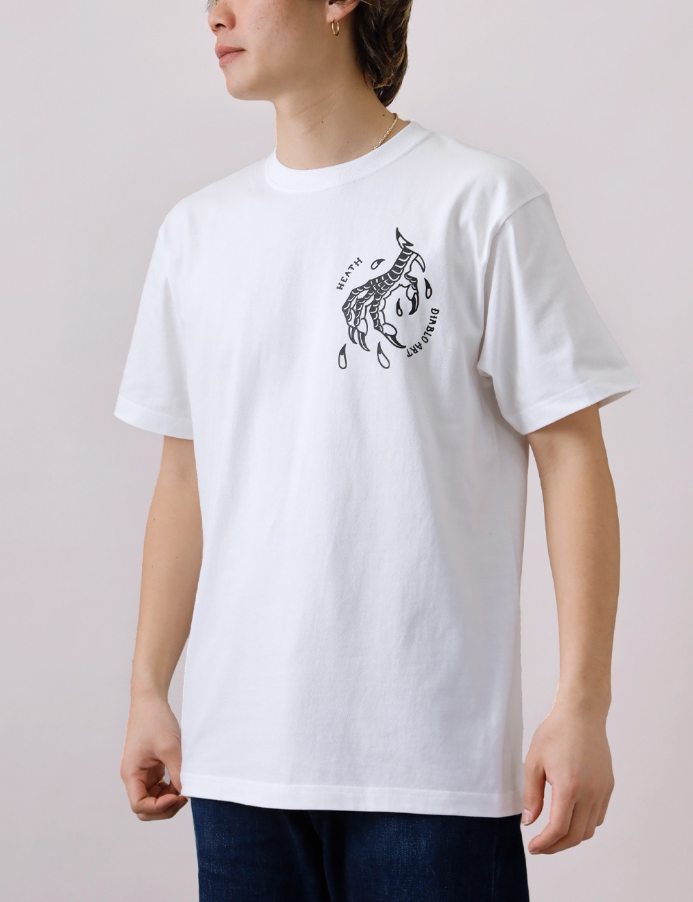 HEATH × Diablo Art（ヒース x ディアブロアート） オリジナルアートワーク ヘビーウエイトTシャツ 