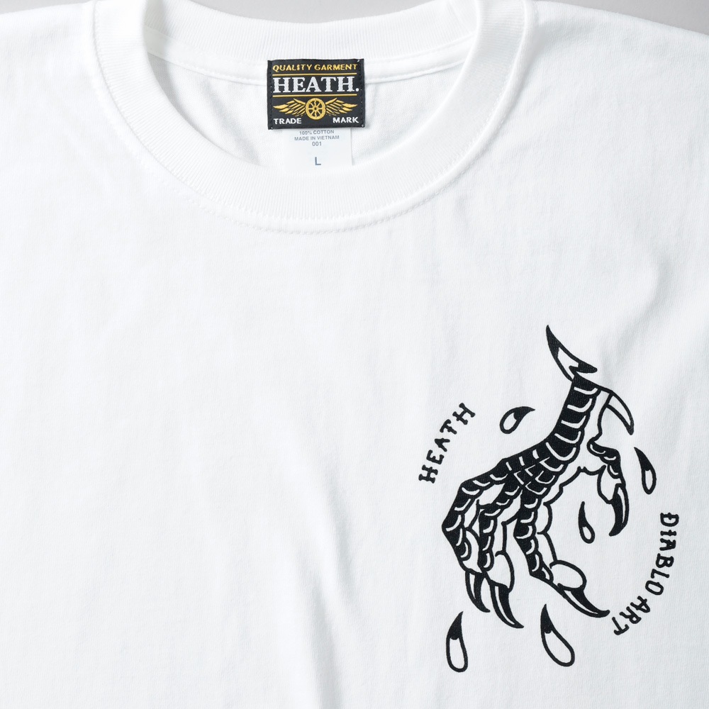 HEATH × Diablo Art（ヒース x ディアブロアート） オリジナルアートワーク ヘビーウエイトTシャツ 