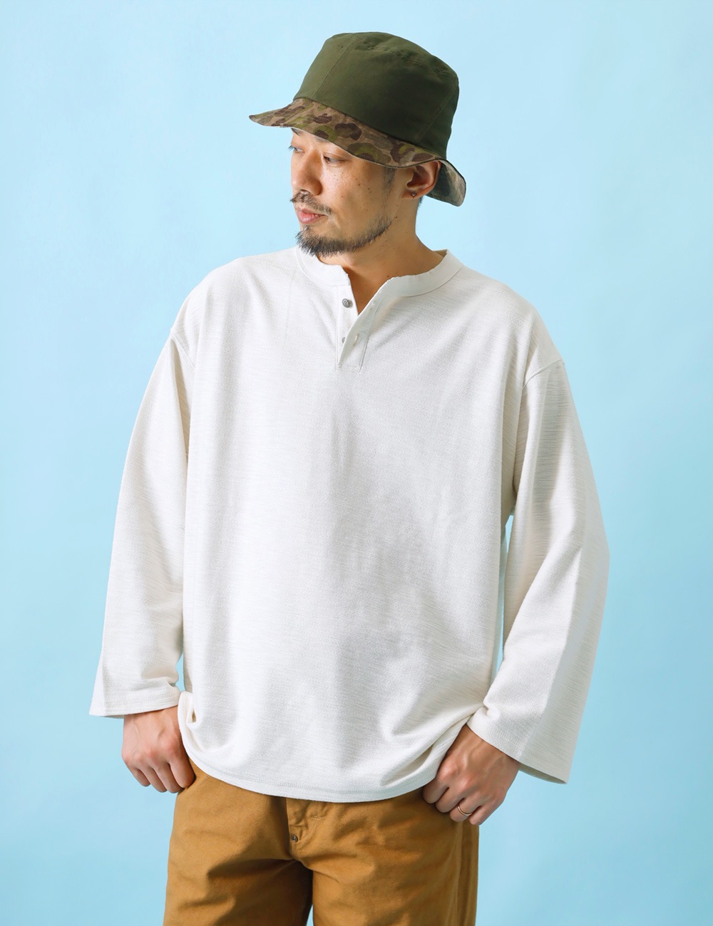 HEATH｜スラブヘンリーカットソー 
