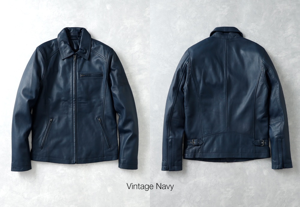 【HEATH】LEATHER COLLAR RIDERS JACKET シープスキンレザー ライダースジャケット