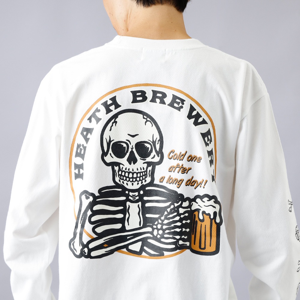 【HEATH】SKULL BEER HEAVY WEIGHT L/S スカルビアー ロンT