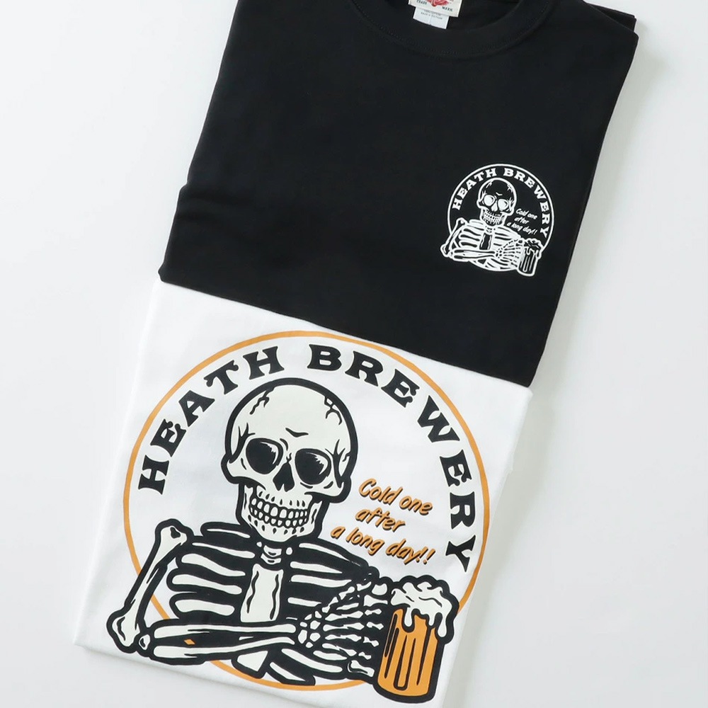 【HEATH】SKULL BEER HEAVY WEIGHT L/S スカルビアー ロンT