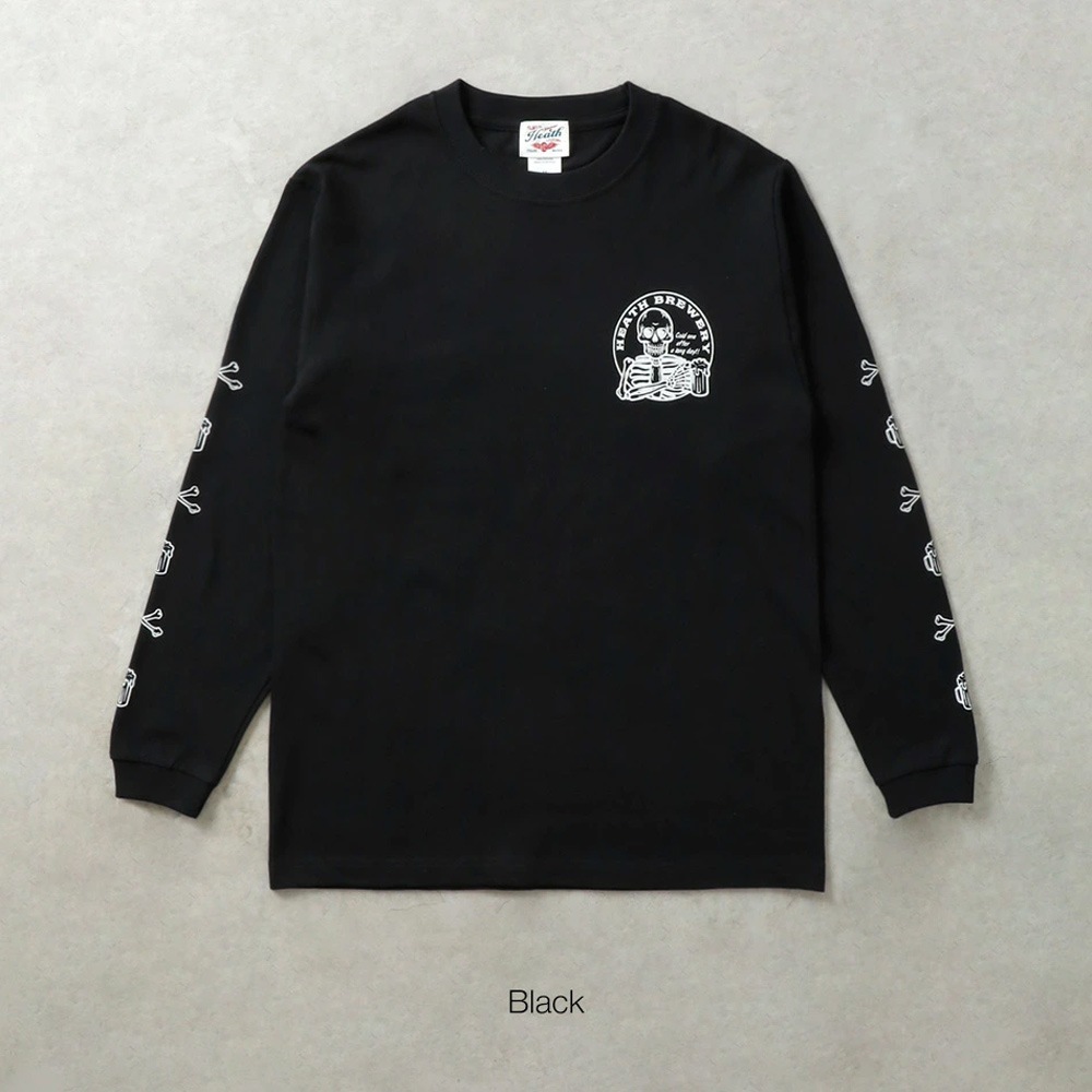 【HEATH】SKULL BEER HEAVY WEIGHT L/S スカルビアー ロンT