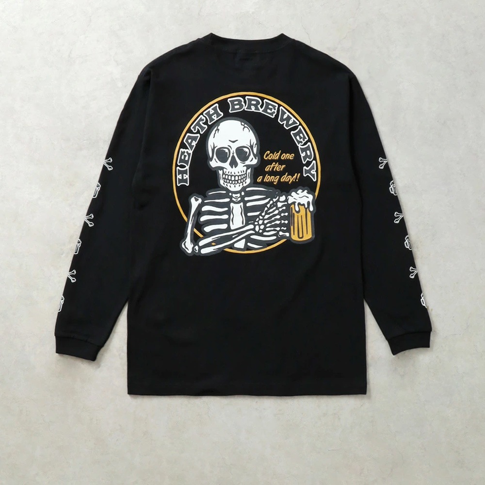 【HEATH】SKULL BEER HEAVY WEIGHT L/S スカルビアー ロンT