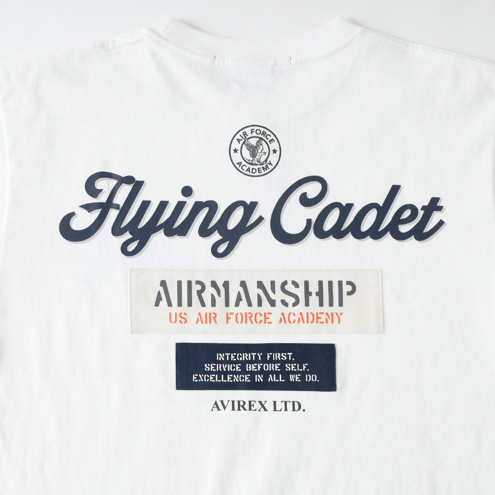 【AVIREX】 CADET PATCH T-SHIRTT カデット パッチ半袖Tシャツ