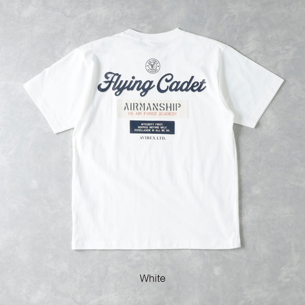 【AVIREX】 CADET PATCH T-SHIRTT カデット パッチ半袖Tシャツ
