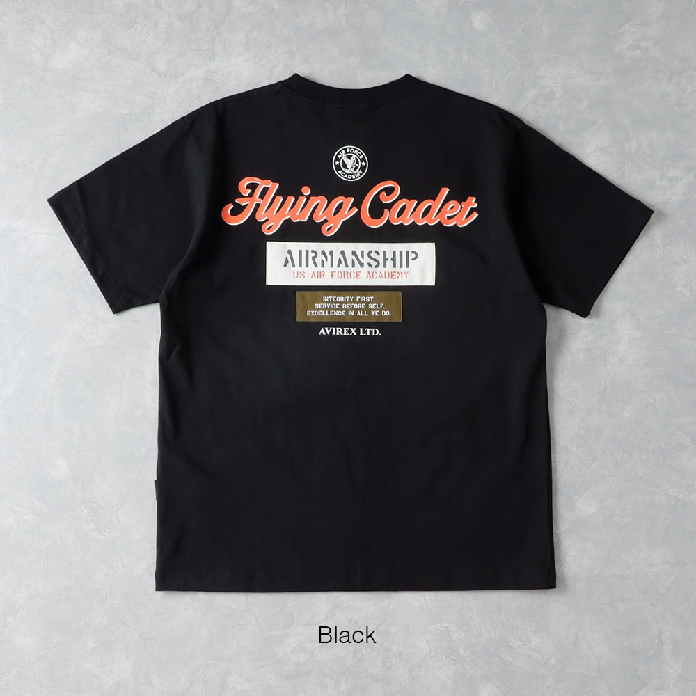 【AVIREX】 CADET PATCH T-SHIRTT カデット パッチ半袖Tシャツ