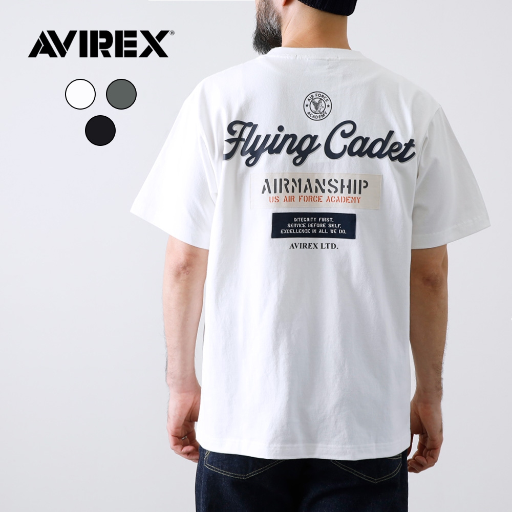 【AVIREX】 CADET PATCH T-SHIRTT カデット パッチ半袖Tシャツ
