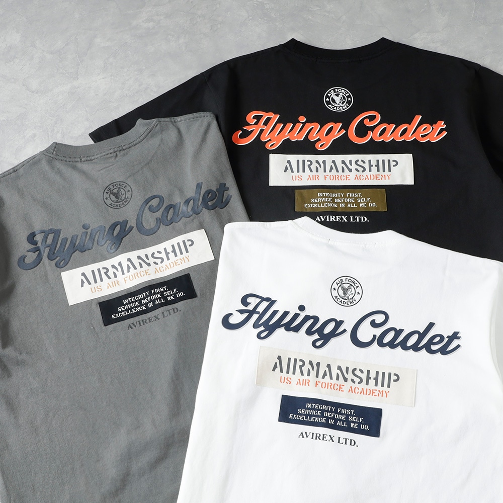 【AVIREX】 CADET PATCH T-SHIRTT カデット パッチ半袖Tシャツ