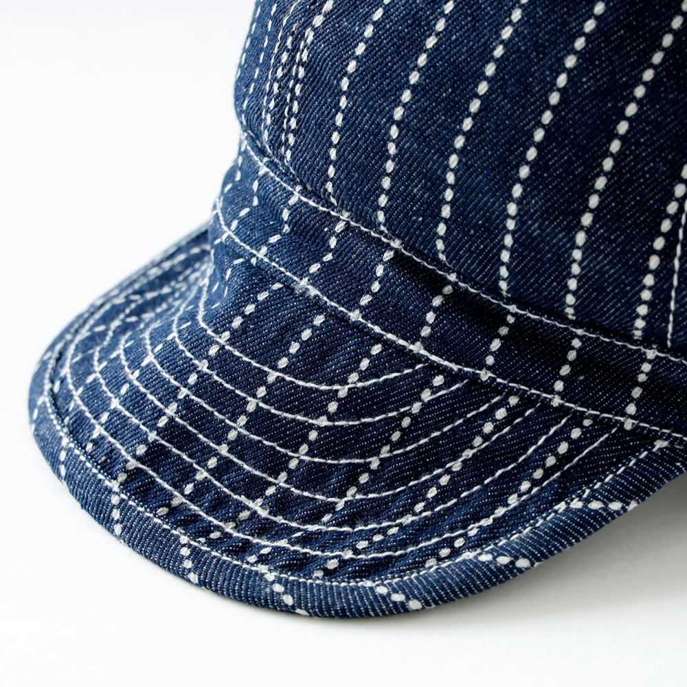 HOUSTON（ヒューストン）ウォバッシュストライプ アーミーキャップ