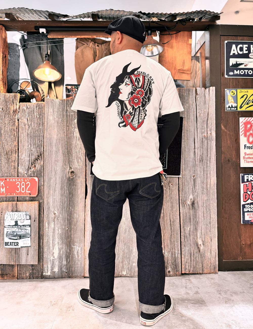 HEATH × Diablo Art（ヒース x ディアブロアート） オリジナルアートワーク ヘビーウエイトTシャツ 