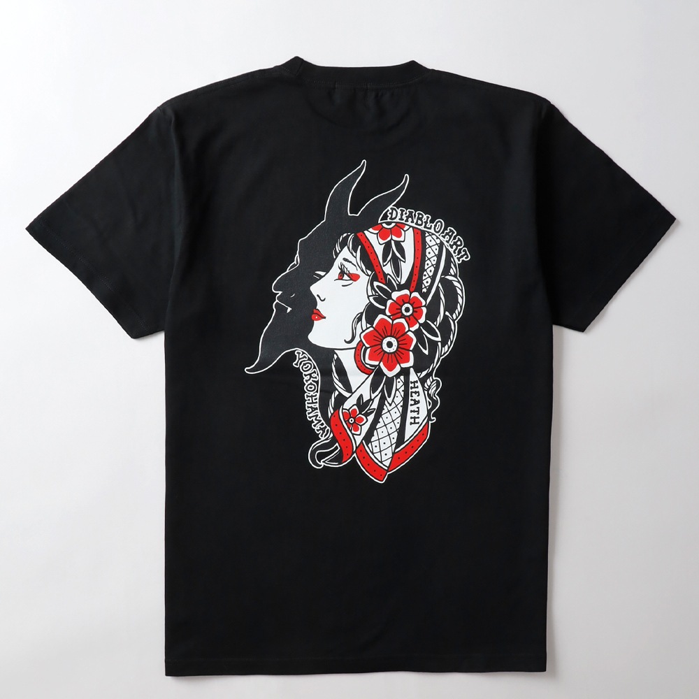 HEATH × Diablo Art（ヒース x ディアブロアート） オリジナルアートワーク ヘビーウエイトTシャツ 