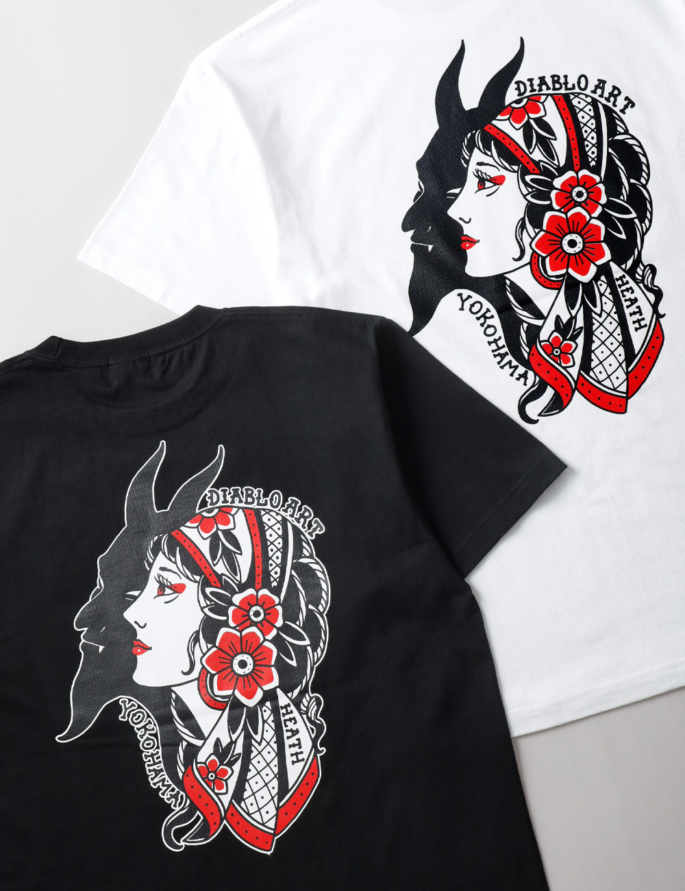 HEATH × Diablo Art（ヒース x ディアブロアート） オリジナルアートワーク ヘビーウエイトTシャツ 