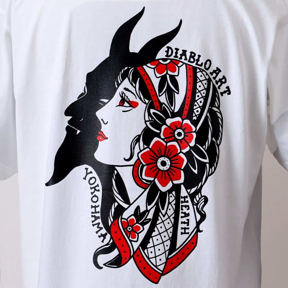 HEATH × Diablo Art（ヒース x ディアブロアート） オリジナルアートワーク ヘビーウエイトTシャツ 
